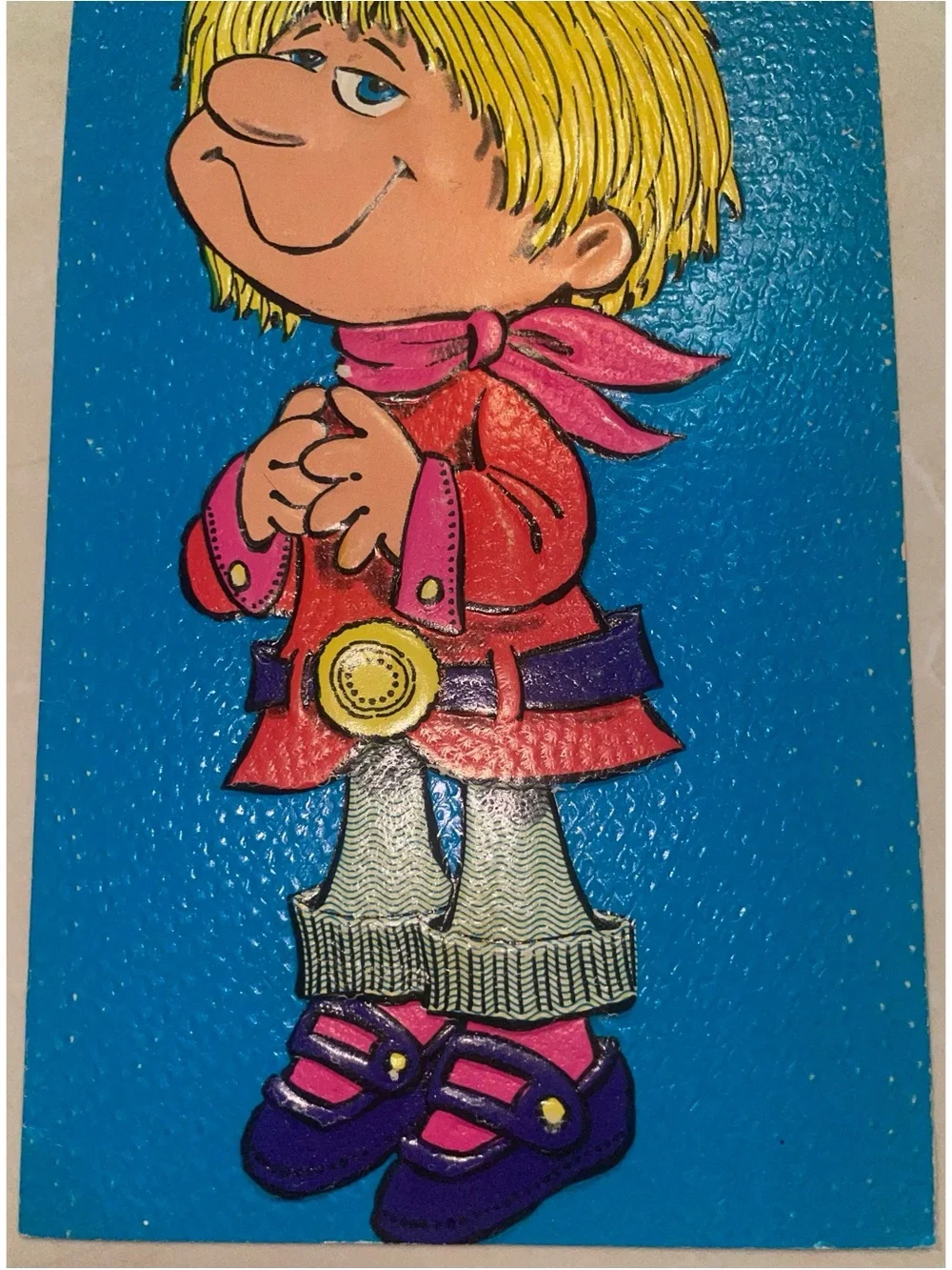 Vintage 1969 Happy Birthday Card (Handmade Envelope)
